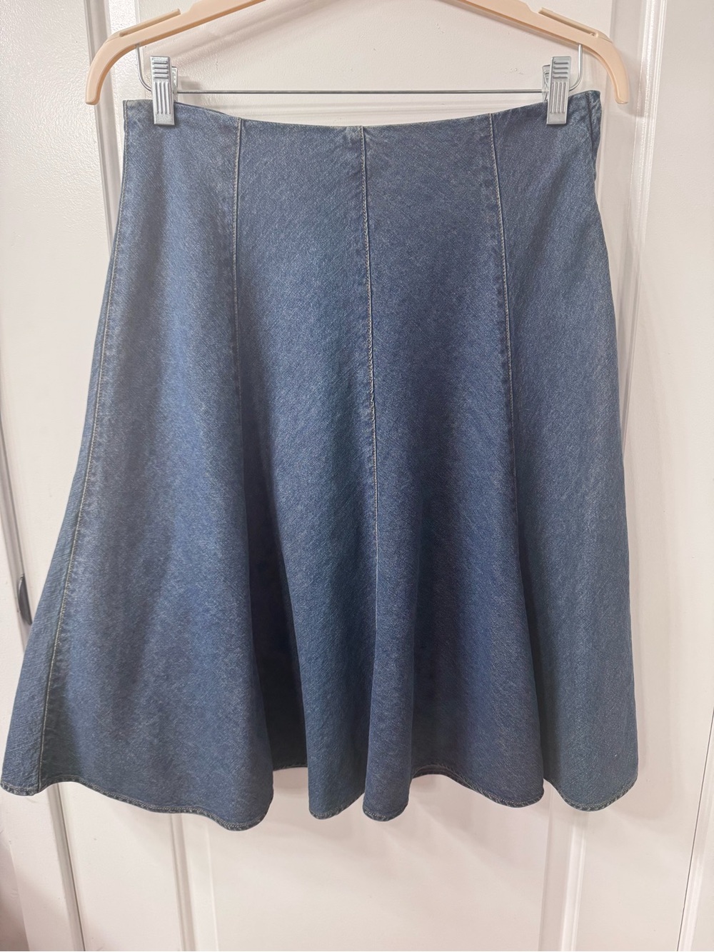 Jones New York Blue A-Line Denim Skirt